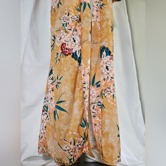 Boohoo 3/4 Sleeve Maxi Kimono - Picture 4 of 10